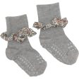 Gobabygo Grey Melange   Katie And Millie Orange Non-slip Socks Bamboo   Liberty Supply