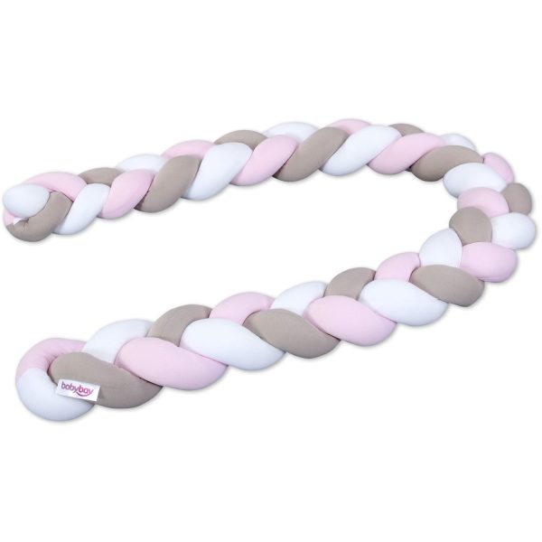 babybay ® White Beige Rosé Nest Snake Jersey Braided 200 Cm Sale