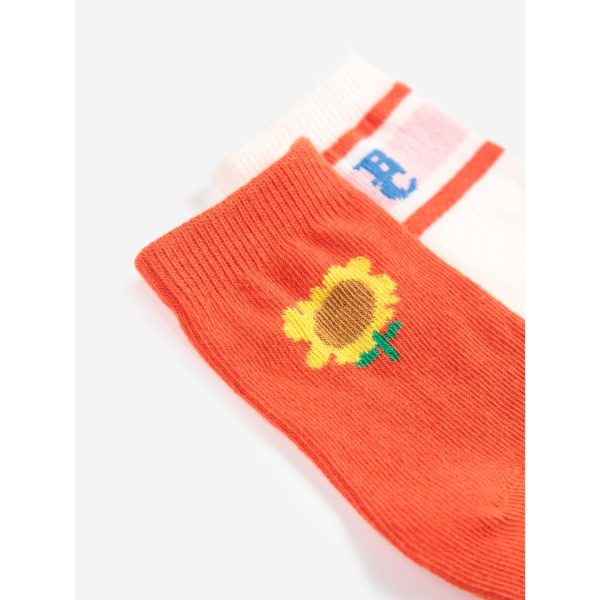 Bobo Choses Multicolor Sunflower Short Socks Pack X 2 Hot on Sale