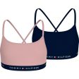 Tommy Hilfiger Soft Rose Desert Sky 2-Pack Strappy Bralette Online Hot Sale