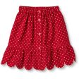 Fliink Pompeian Red Dolly Dot Skirt Hot on Sale