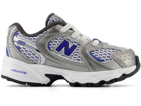 New Balance Dark Silver Metallic New Balance 530 Kids Bungee Lace Hot on Sale