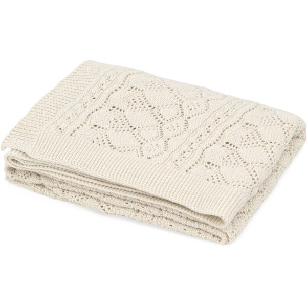 Cam Cam Copenhagen Off White Pointelle Baby Knit Throw Fashion