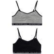 Polo Ralph Lauren Polo Black Solid 2 Pack Bralettes For Discount