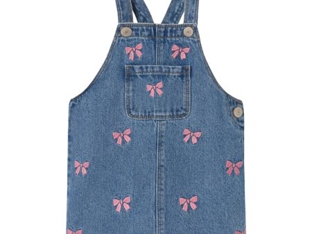 Name It Medium Blue Denim Conny Embroidery Denim Spencer For Discount