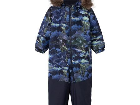 Name It Dark Sapphire Landscape Snow10 Suit Line AOP Fo Discount