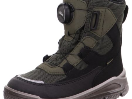 Superfit Black Green Mars Boots With Warm Lining Online Hot Sale