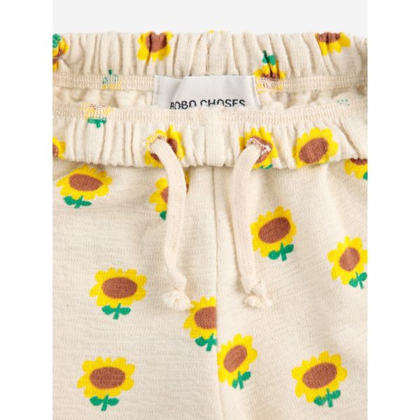 Bobo Choses Beige Sunflower All Over Jogging Pants Cheap