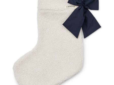 LieWood Classic Navy   Sandy Eve Pile Christmas Stocking Supply