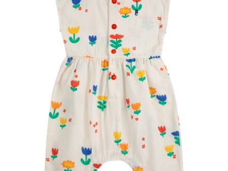 Bobo Choses Offwhite Garden Party All Over Woven Overall Online