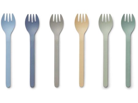 Liewood Selena Forks 6-Pack Peppermint Multi Mix on Sale