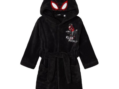 Name It Black Nothello Spiderman Bathrobe For Cheap