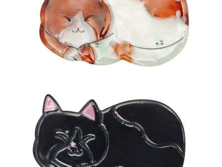 Mimi & Lula 2 Hairclips - Sleeping Cat Puppy Love Online