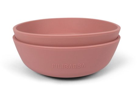 FILIBABBA Rose Silicone Bowls 2-Pack Online Hot Sale