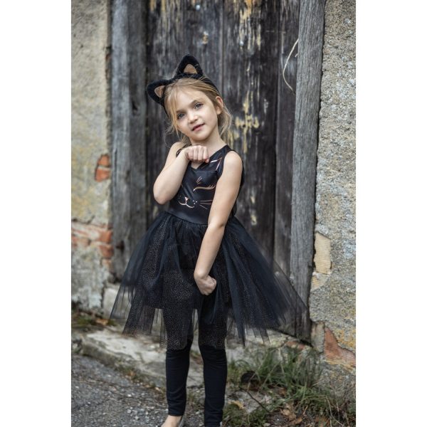 Great Pretenders Black Cat Dress and Headpiece For Discount