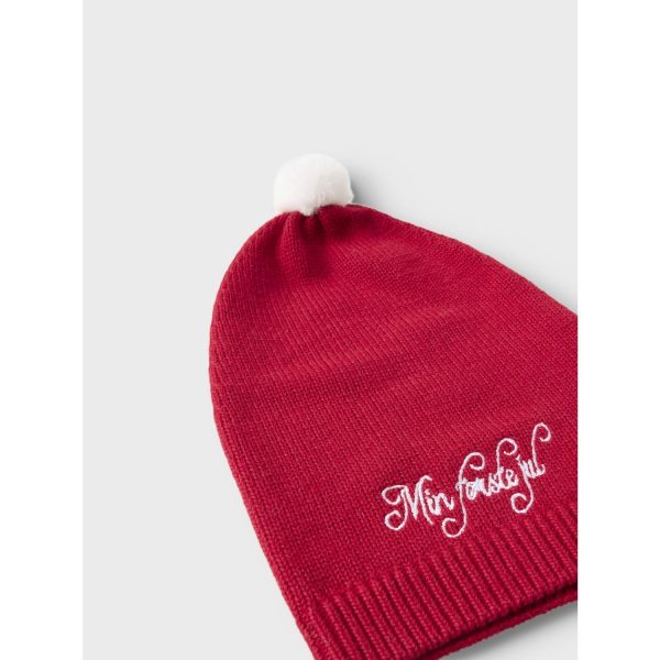 Name It Jester Red Rixmasine Knit Santas Hat Online Sale