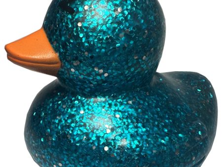 Magni Bath duck with glitter, blue, 7 cm. on Sale