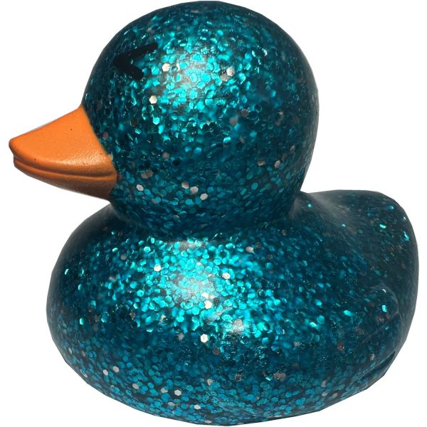 Magni Bath duck with glitter, blue, 7 cm. on Sale