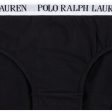 Polo Ralph Lauren White Polo Black Solid 3 Pack Bikini For Sale