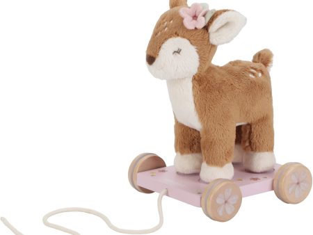 Little Dutch Fairy Garden Pink Pull-Along Animal Deer For Sale