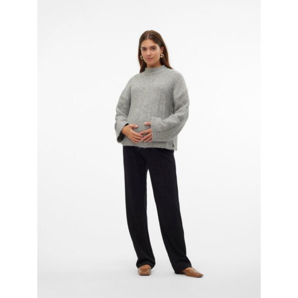 Mama;licious Black Lif Straight Pants Noos Fashion