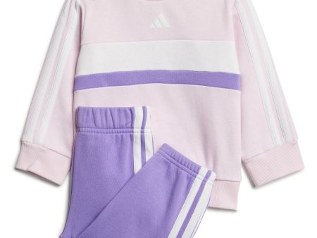 adidas Originals Clear Pink White Violet Fusion I 3S Tib Fl Sweat Set For Discount