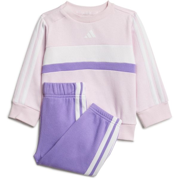 adidas Originals Clear Pink White Violet Fusion I 3S Tib Fl Sweat Set For Discount