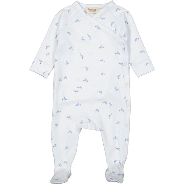 MarMar New Born Modal Smooth Print Dolphin Rubello Romper For Sale