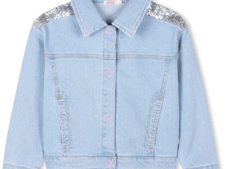 Billieblush Double Stone+Bleach Denim Jacket Cheap