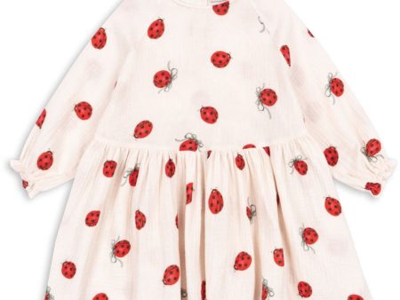 Konges Sløjd Ladybug Bow Coco Ladybug Dress Gots Online Hot Sale