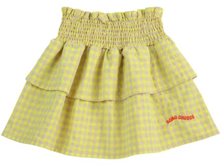 Bobo Choses Multicolor Vichy Ruffle Skirt Fashion