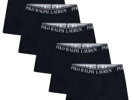 Polo Ralph Lauren Polo Black Cotton Stretch 5 Pack Boxer Hot on Sale