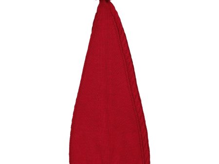 MarMar Cotton Rayon Knit Cable Hibiscus Red Alfen Christmas Hat Online