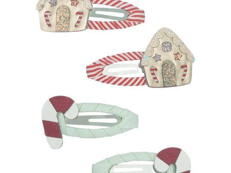 Mimi & Lula 2 pairs of hair clips with satin ribbon Discount