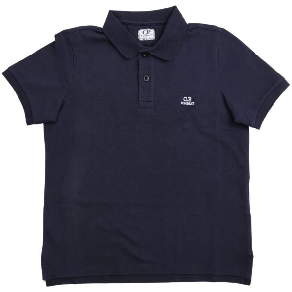 C.P. Company Total Eclipse Blue Polo Shirt For Discount