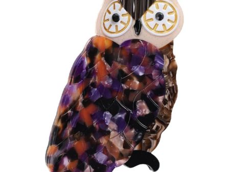 Bow s by Stær Owl Hair Clip - Purple Black For Cheap