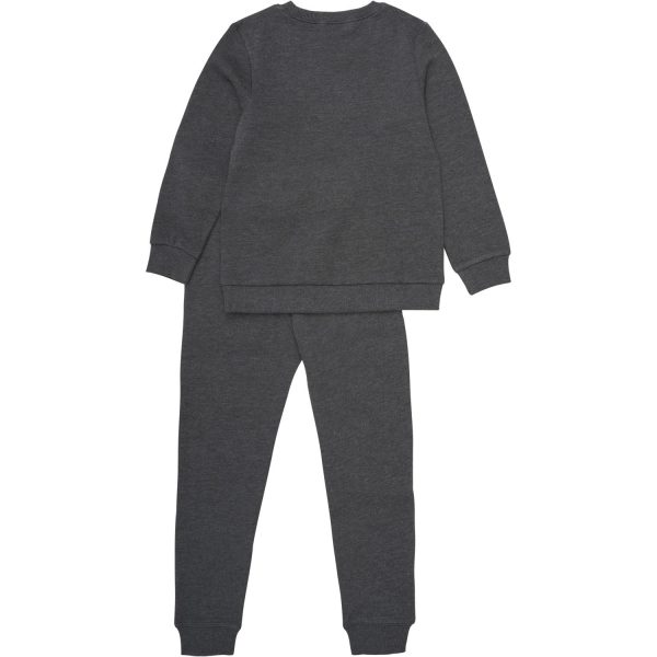 Minymo Dark Gray melange Sweat Set 2-pack Online now