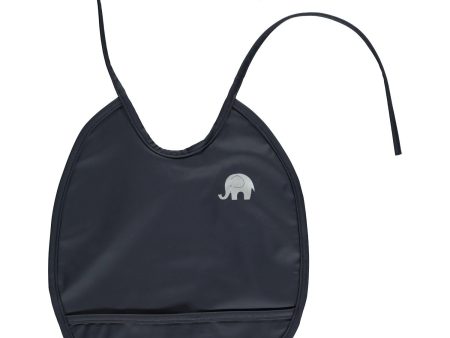 CeLaVi Dark Navy Basic Round Pu Bib on Sale