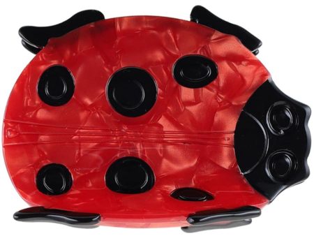 Bow s by Stær Ladybug Hair Clip - Red Black For Sale