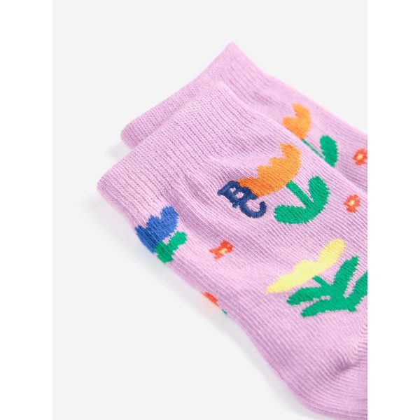 Bobo Choses Lavender Garden Party All Over Short Socks Online Hot Sale