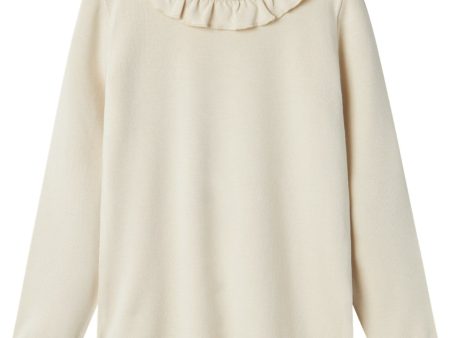 Lil Atelier Turtledove Saba Sol Slim Blouse Hot on Sale