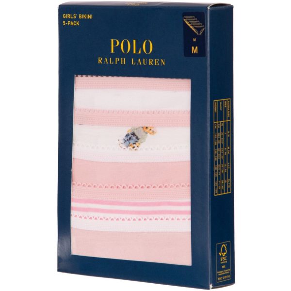 Polo Ralph Lauren Hint Of Pink Polo 5 Pack Bikini Brief For Discount