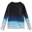 Molo Faded Ocean Neptune LS Swim Top Fashion