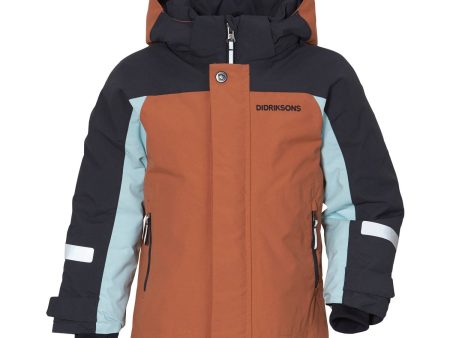 Didriksons Acorn Brown Neptun Kids Jacket on Sale