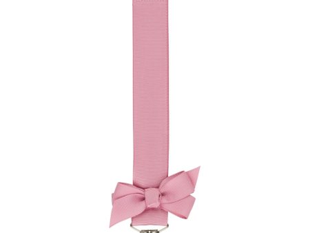 Bow s by Stær Pacifier String w. Bow - Dusty Rosa Discount