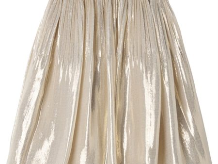 Stella McCartney Gold Opaque Skirt Online Sale