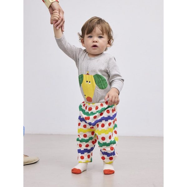 Bobo Choses Multicolor Geometrical All Over Waffle Pants Online now