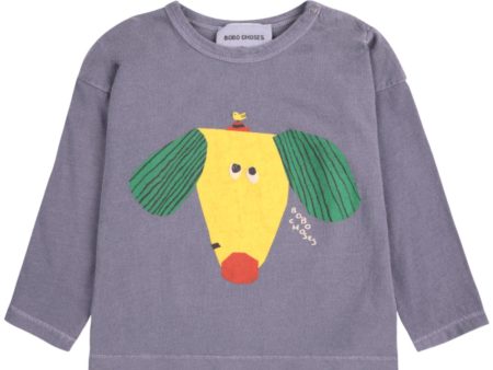 Bobo Choses Navy Blue Happy Dog Blouse Online now