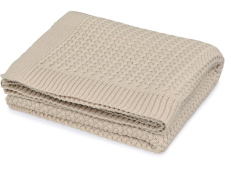 Cam Cam Copenhagen Latte Harper Baby Knit Throw on Sale