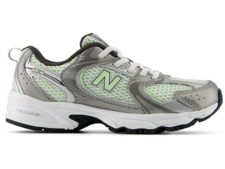 New Balance Dark Silver Metallic New Balance 530 Kids Bungee Lace Discount